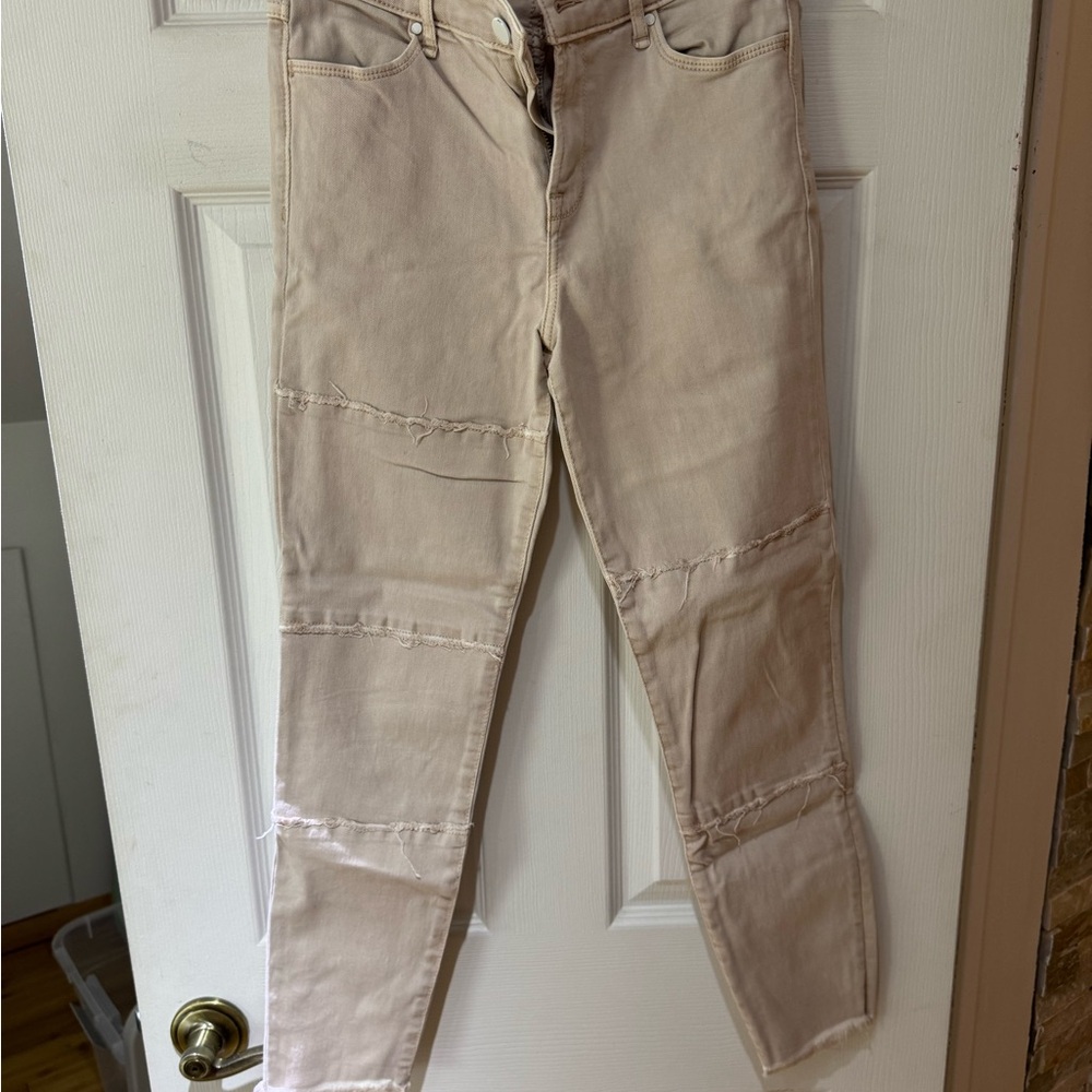 Abercrombie & Fitch Cream Signature Jeans